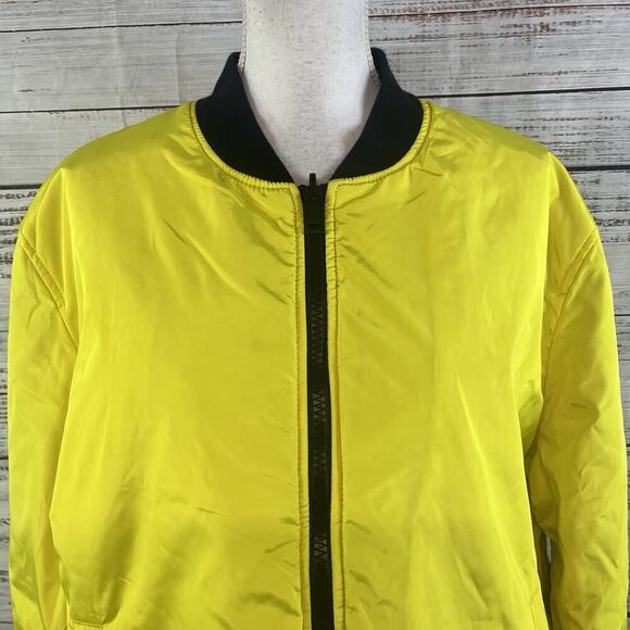Mens Express Yourself Reversible Full Zip Jacket Coat XL 16 Black Yellow VO4EXP - Picture 3 of 12